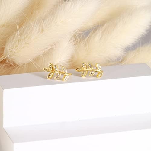 18K Gold Leaf Ear Cuff Earrings