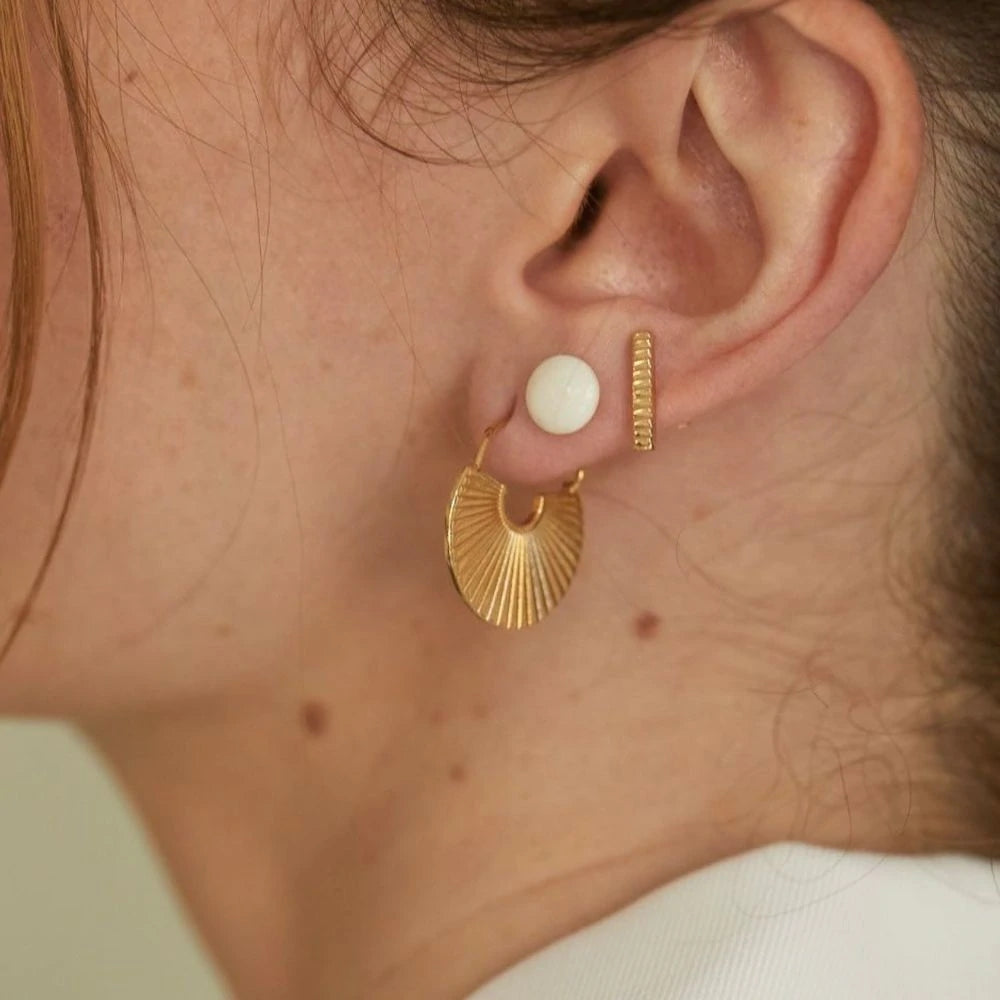 Gold Statement Earrings - 18K Gold