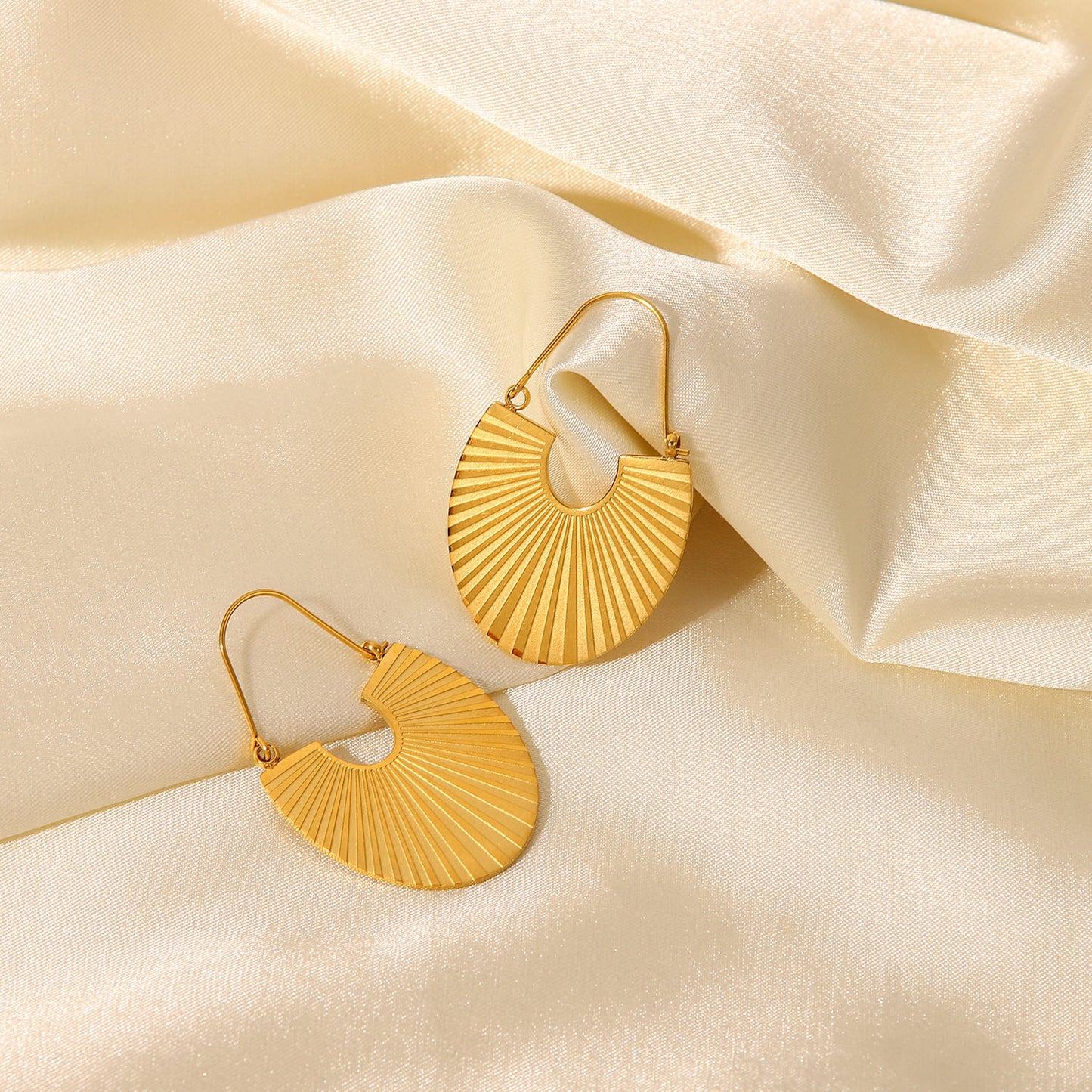 Gold Statement Earrings - 18K Gold