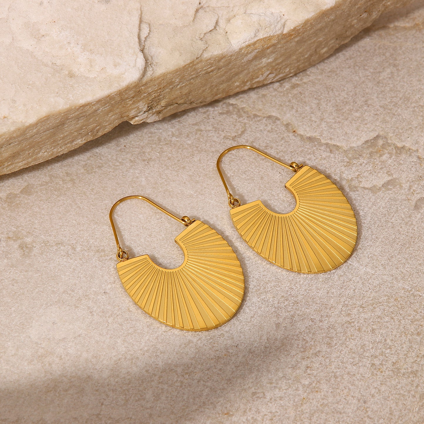 Gold Statement Earrings - 18K Gold